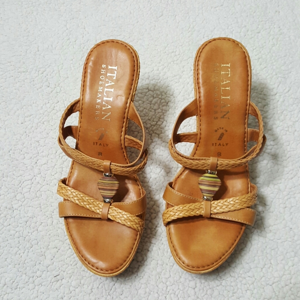 Women's size 8 Taupe Wedge Platform Sandal Espadri